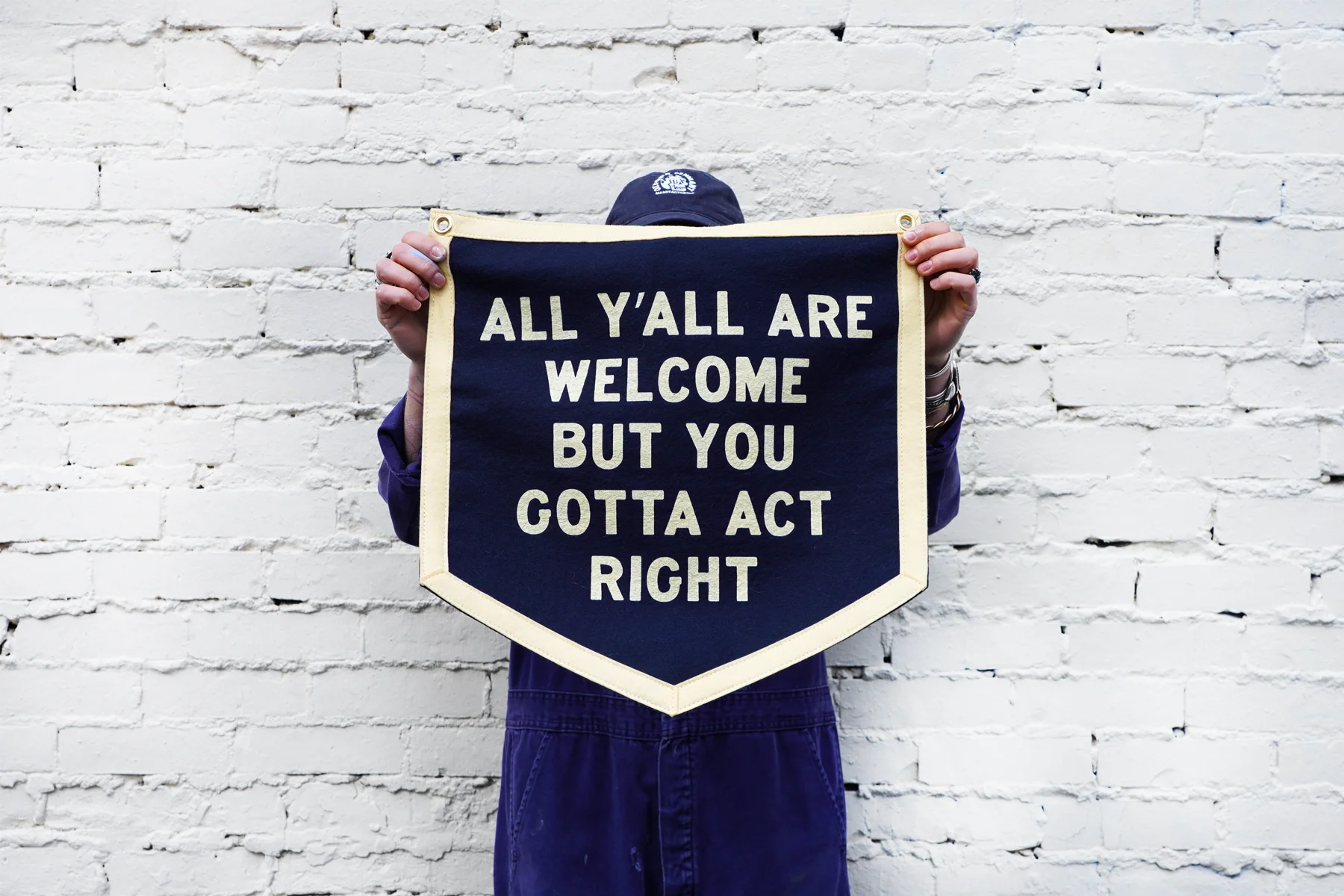 All Y'all Are Welcome Camp Flag • Tate Farms x Oxford Pennant - Image 3