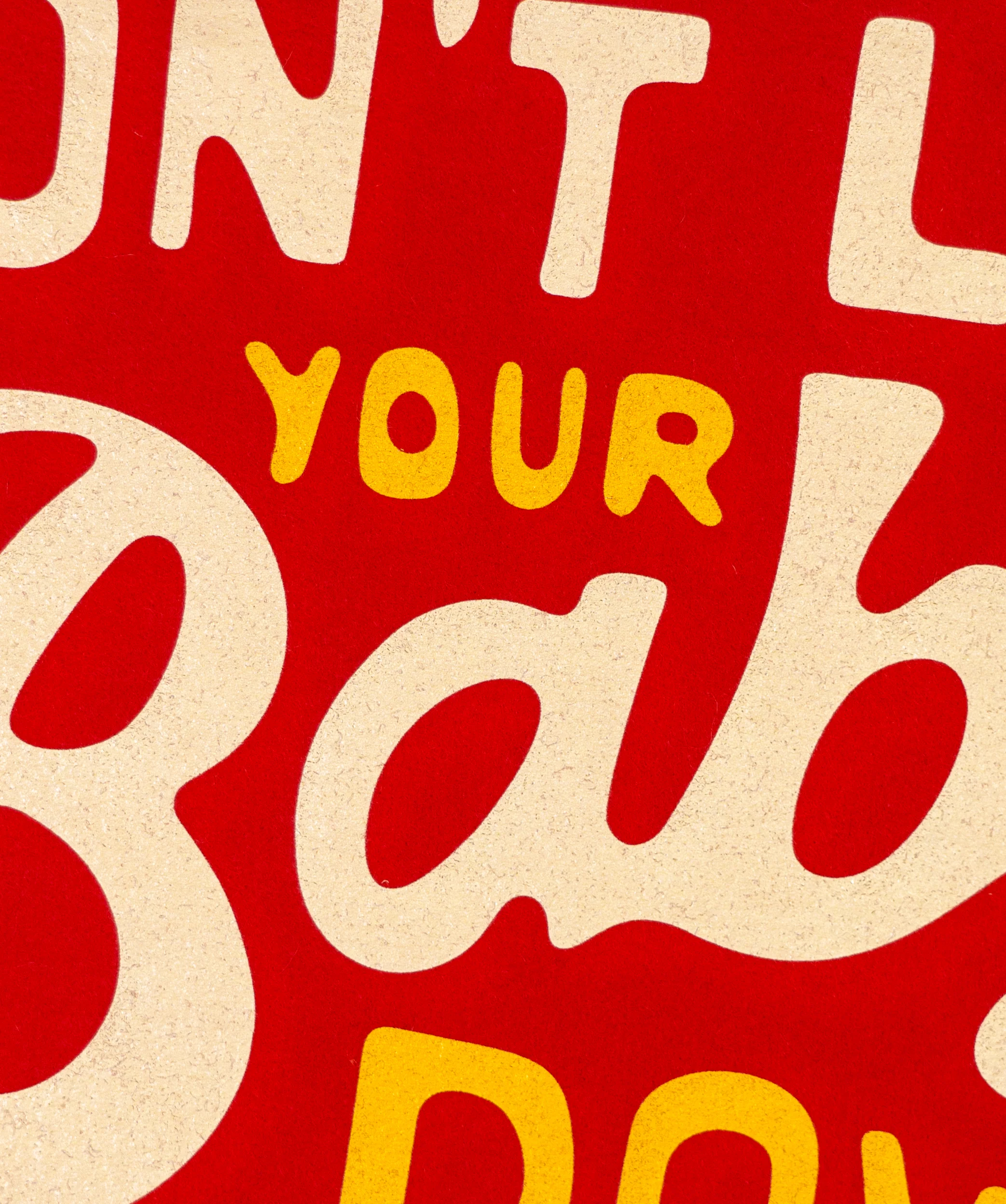Don't Let Your Baby Down Camp Flag • John Prine x Oxford Pennant - Image 3