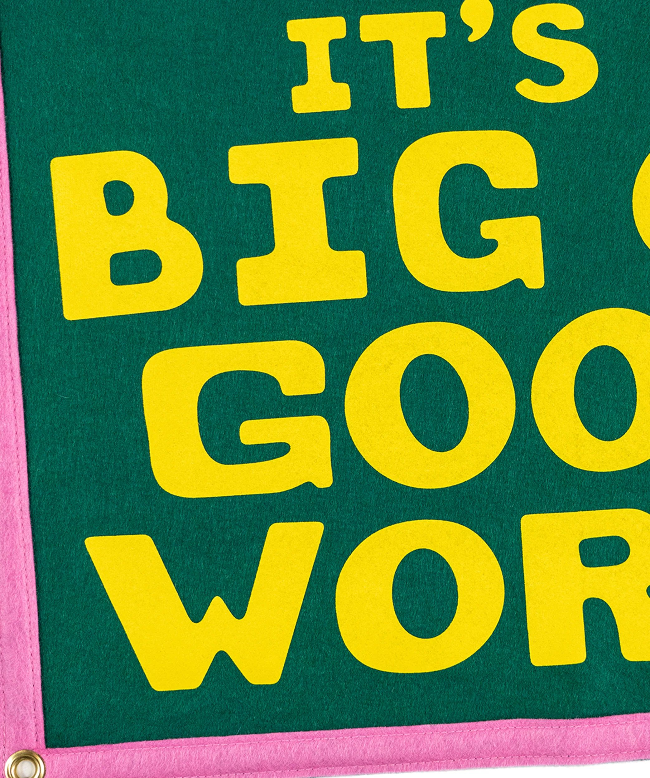 It's A Big Old Goofy World Camp Flag • John Prine x Oxford Pennant - Image 4