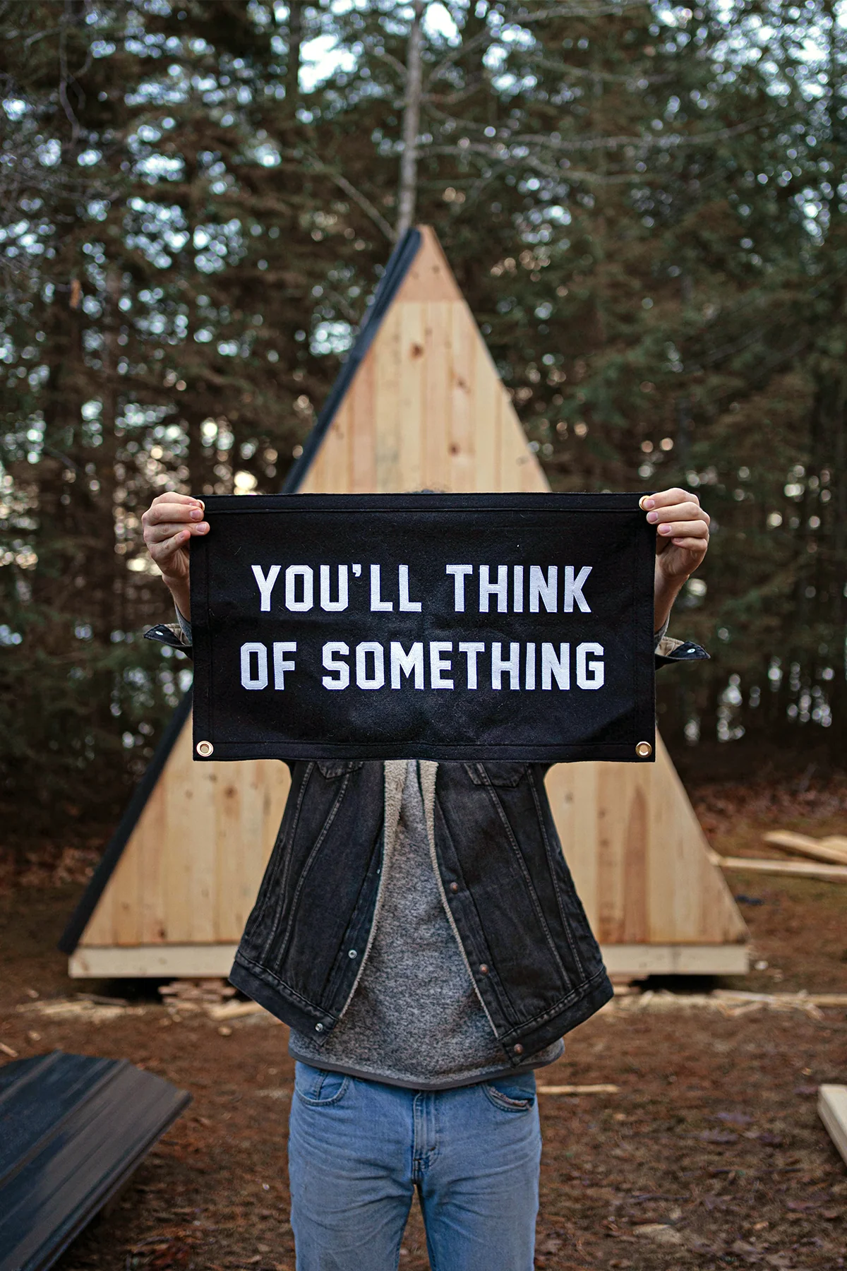 You'll Think of Something Stitched Banner - Image 3